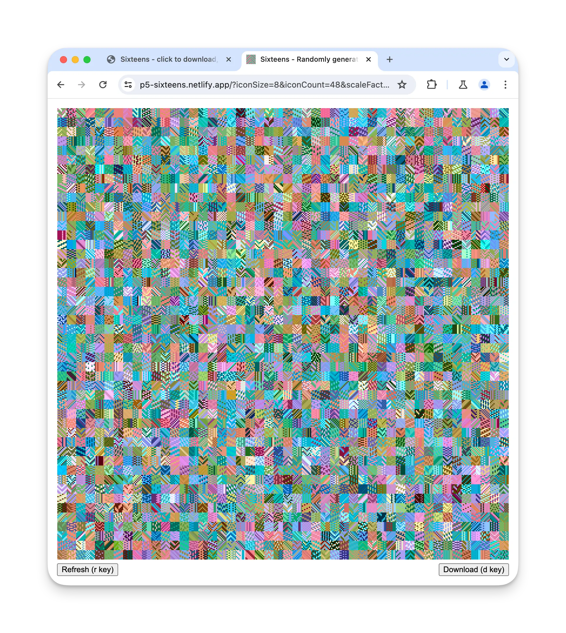 Customised input params for more and smaller icons