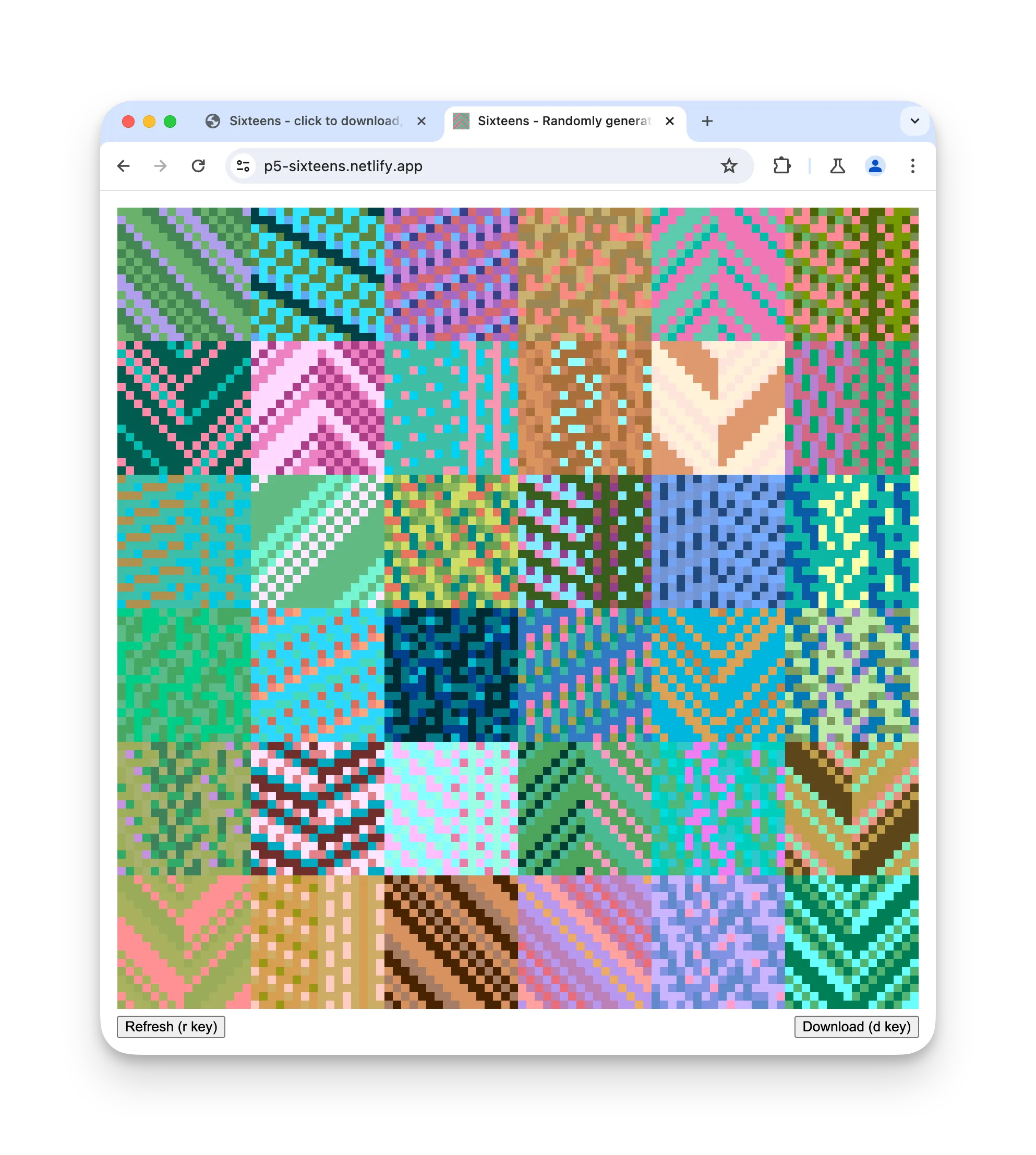 Screenshot of v2 of this icon generator